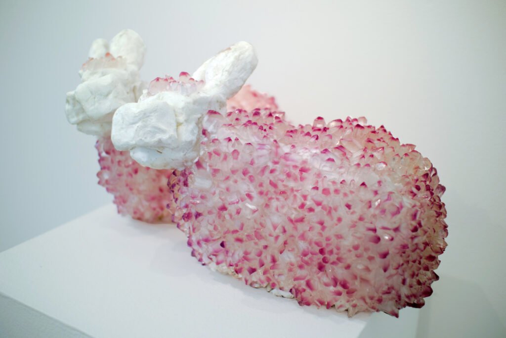 Dream Rabbits are resin crystal sculptures by AM Fuller. Artwork by Andrew Miguel Fuller.