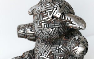 Little Bo Peepshow. Fine art sculpture by Andrew Miguel Fuller - Fabricated steel artwork by Andy Fuller - welded steel
